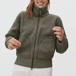 Everlane ReNew Teddy Bomber, Size XL